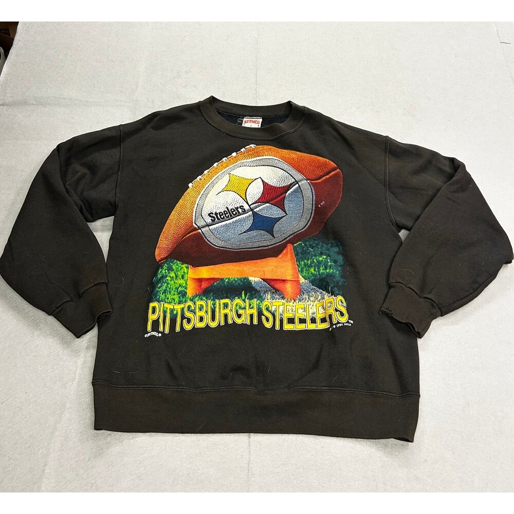 Vintage Pittsburgh Steelers Crewneck Sweatshirt 1990s Nutmeg Mills Men’s